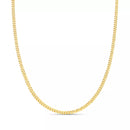 Corrente Grumet 2 mm em Prata 925 banhada a Ouro 18k