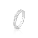 Anel de Prata Feminino Corrente