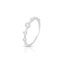 Anel Feminino Pontos de Luz em Prata 925