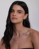 Colar Feminino Nossa Senhora Cravejada de Prata