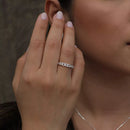 Anel de Prata Feminino Corrente