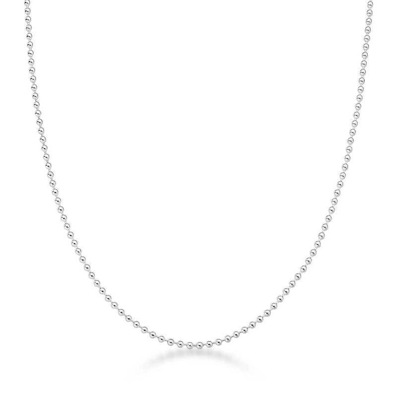 Corrente de Prata Feminina Grumet 1 mm