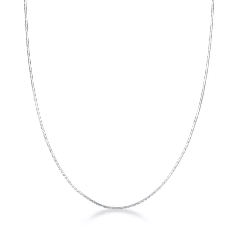 Corrente Laminada Fina Feminina em Prata 925