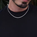 Corrente Scale Masculina Fina em Prata 925