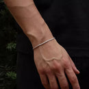 Pulseira Cordão Baiano Masculina em Prata 925