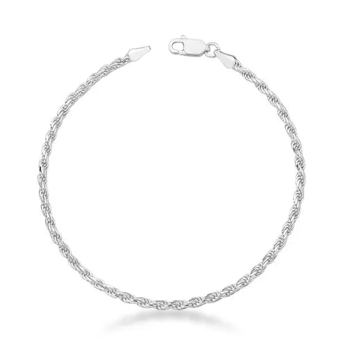 Pulseira Cordão Baiano Masculina em Prata 925