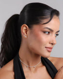 Kit 3 Brincos Ponto de Luz de Prata