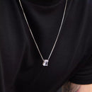 Pingente de Prata Pedra Cristal