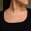 Corrente Laminada Fina Feminina em Prata 925