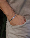 Pulseira Masculina Laminada em Prata 925