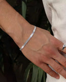 Pulseira Esteira Masculina em Prata 925