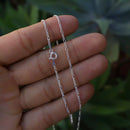 Corrente Fígaro Fina Masculina em Prata 925