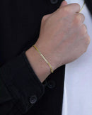 Pulseira Grumet 3 mm em Prata 925 banhada a Ouro 18k