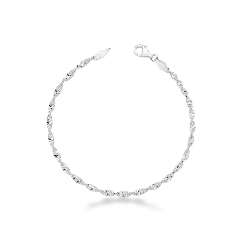 Pulseira Espiral Feminina em Prata 925