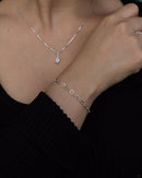 Pulseira Elo Coração Feminina em Prata 925