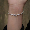 Pulseira Laminada Torcida Feminina em Prata 925