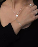 Pulseira Laminada Torcida Feminina em Prata 925