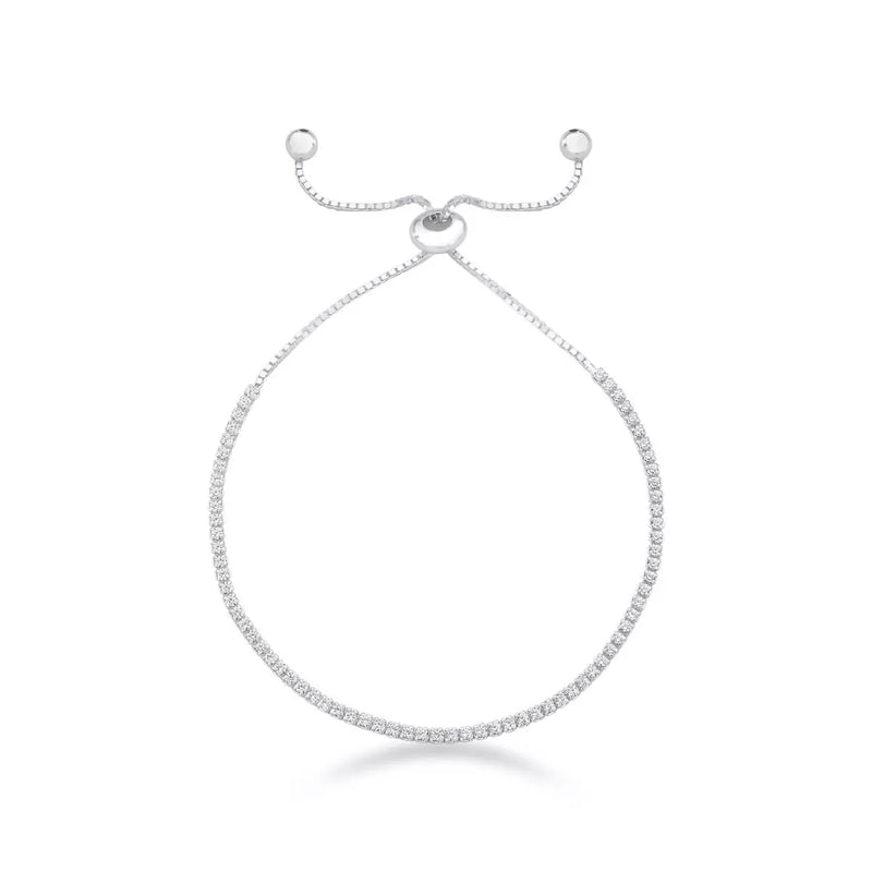 Pulseira Riviera Ajustável Feminina em Prata 925