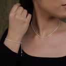 Pulseira Riviera Ajustável Feminina em Prata 925