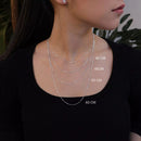 Colar Feminino Coração com Chave de Prata